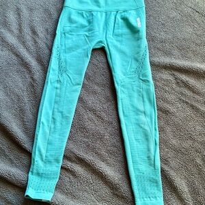 Gymshark Kids Leggings - Teal Blue